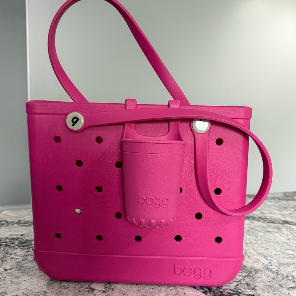 BOGG BAG Pink Totes with Perforated Design